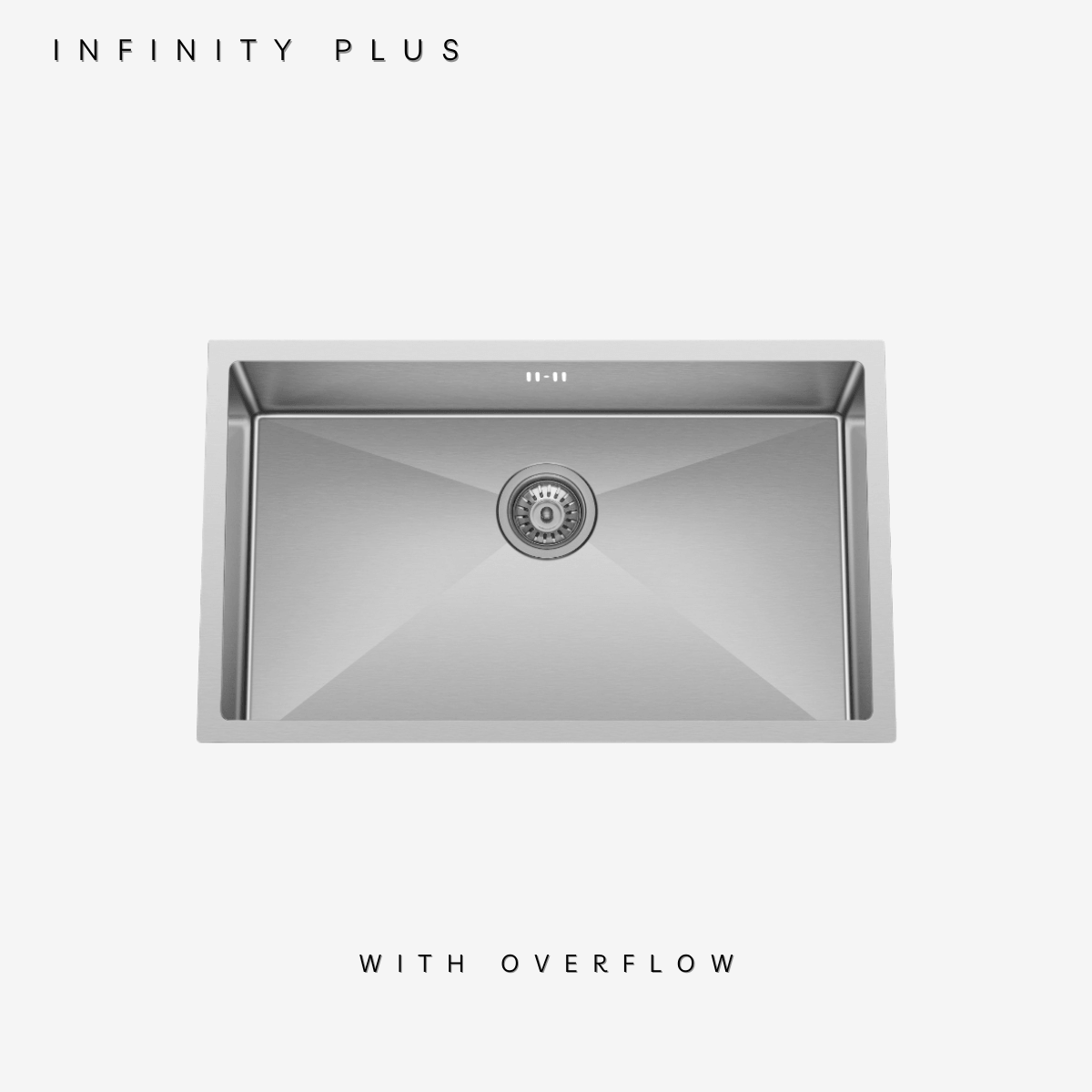 Stainless Steel 18G-7045OF | Mega Single-Bowl Overflow