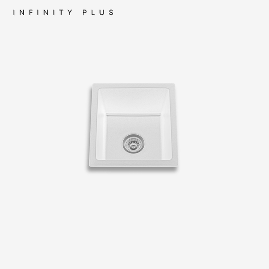 Granite Sink GS-4641S-WHT | WHITE Single Bowl