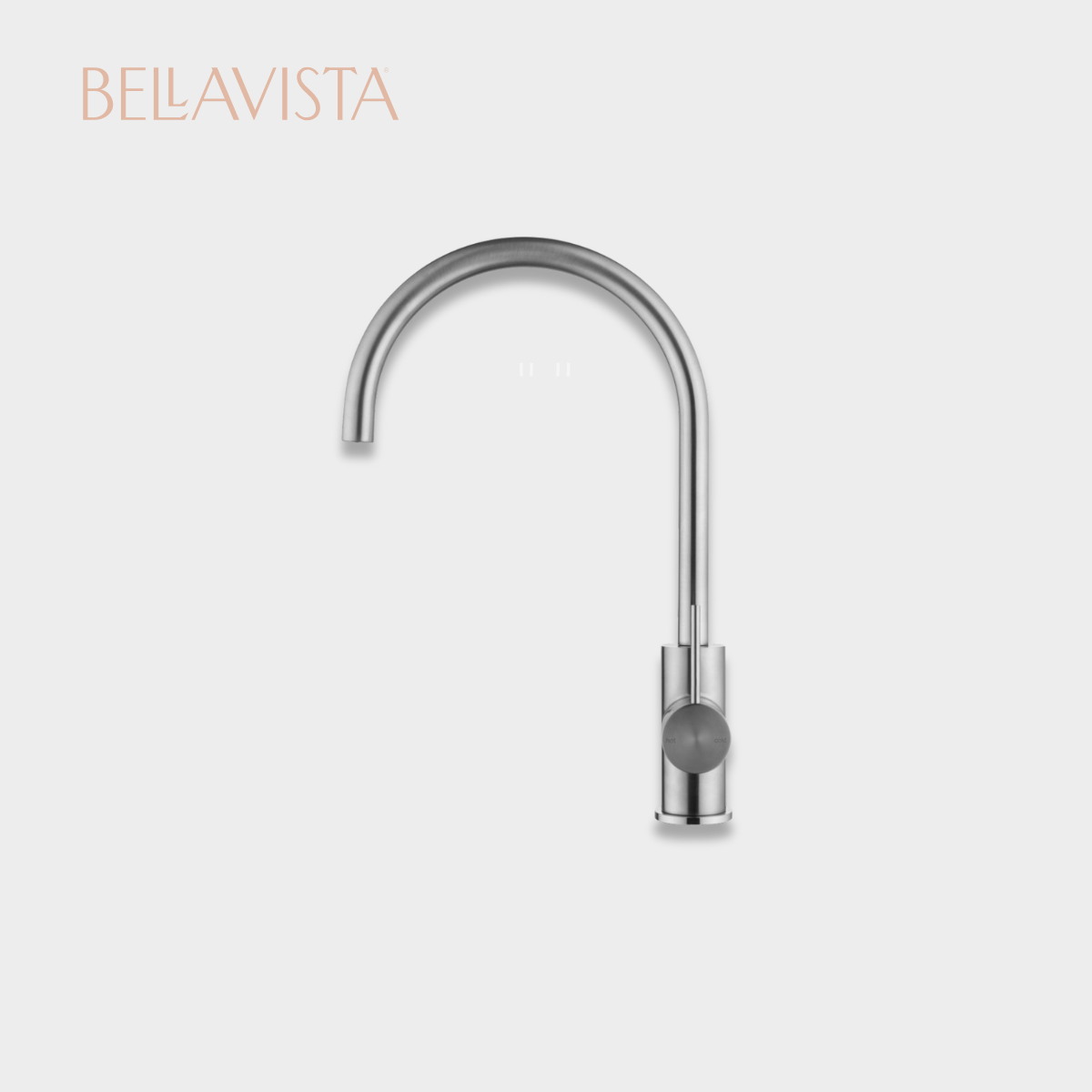 MICA Gooseneck Sink Mixer | BRUSHED NICKEL