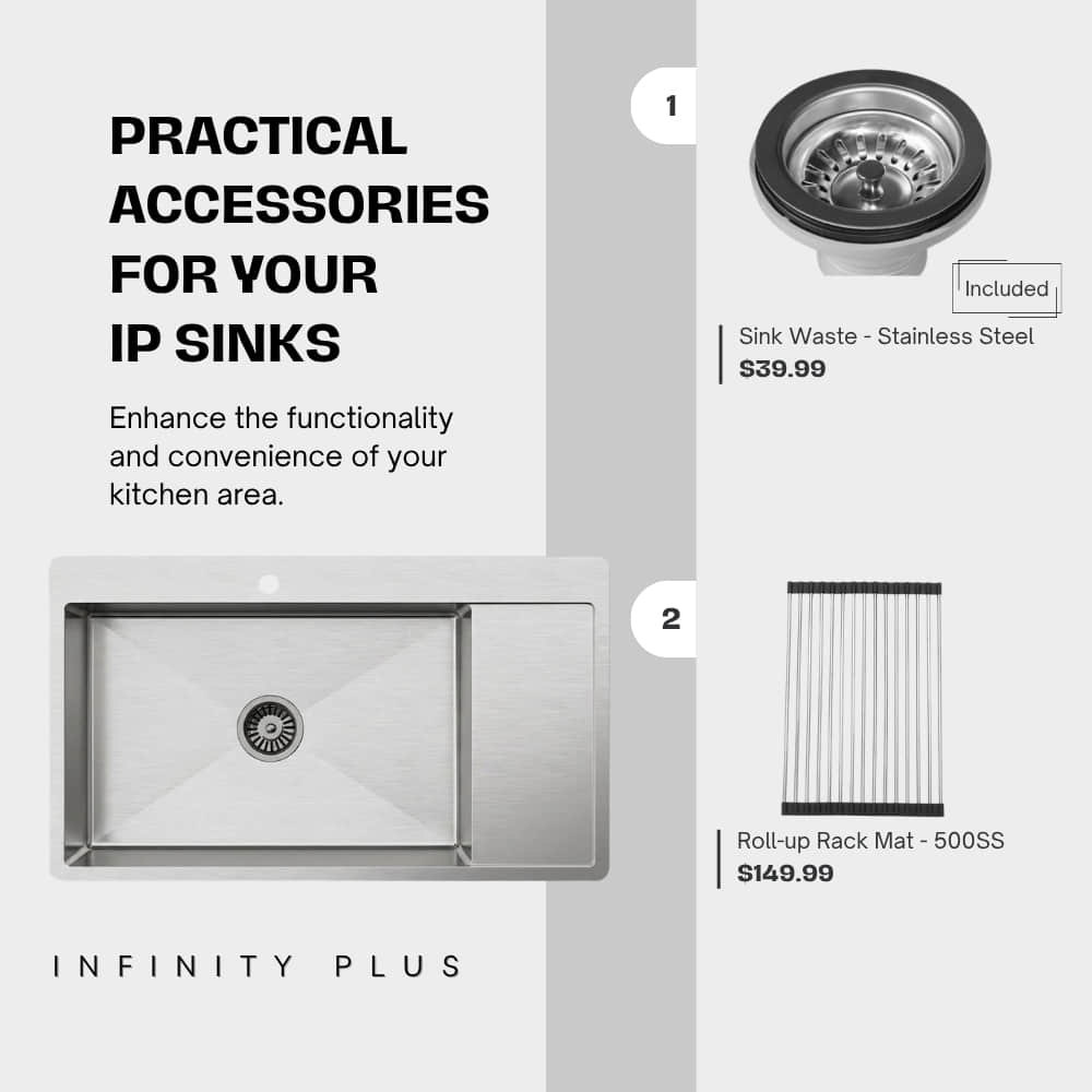 Stainless Steel 18G-11250SD | Single-Bowl with Drainer
