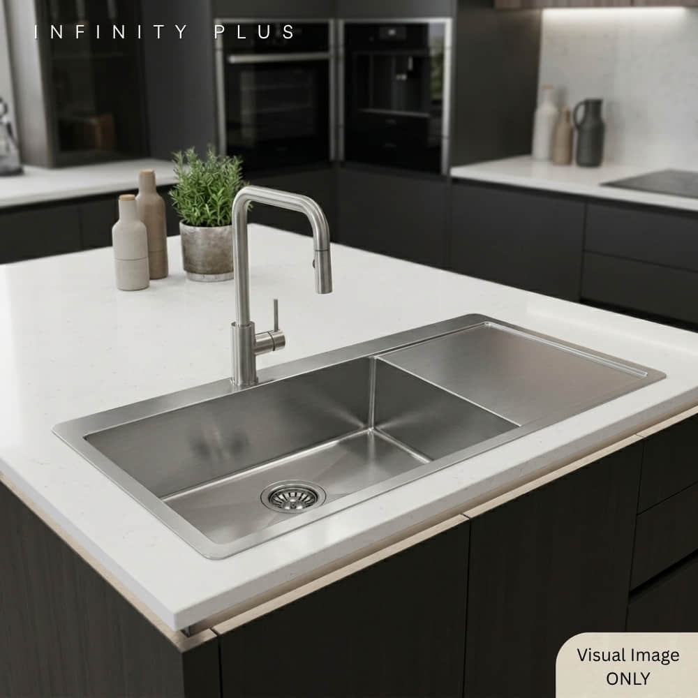 Stainless Steel 18G-12050SD | Single-Bowl with Drainer