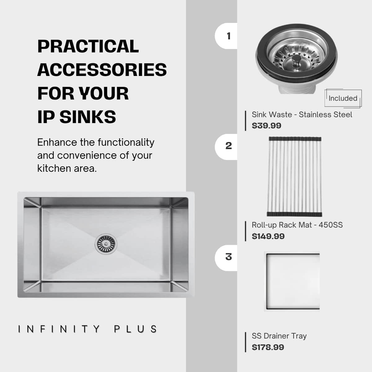 Stainless Steel 18G-8145D | Mega Single-Bowl