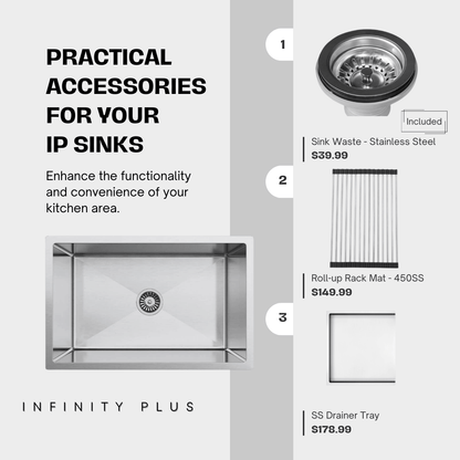 Stainless Steel 18G-7045D | Mega Single-Bowl