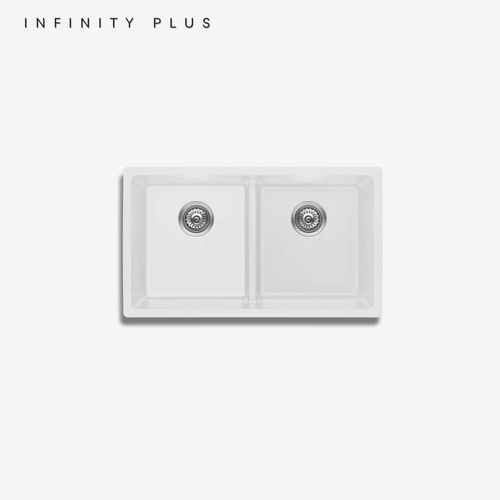 Granite Sink GS-7946D-WHT | WHITE Double-Bowl Sink – Infinity Plus Sinks