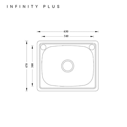 SS LT-6347 | 630*470*240mm 45L Laundry Trough
