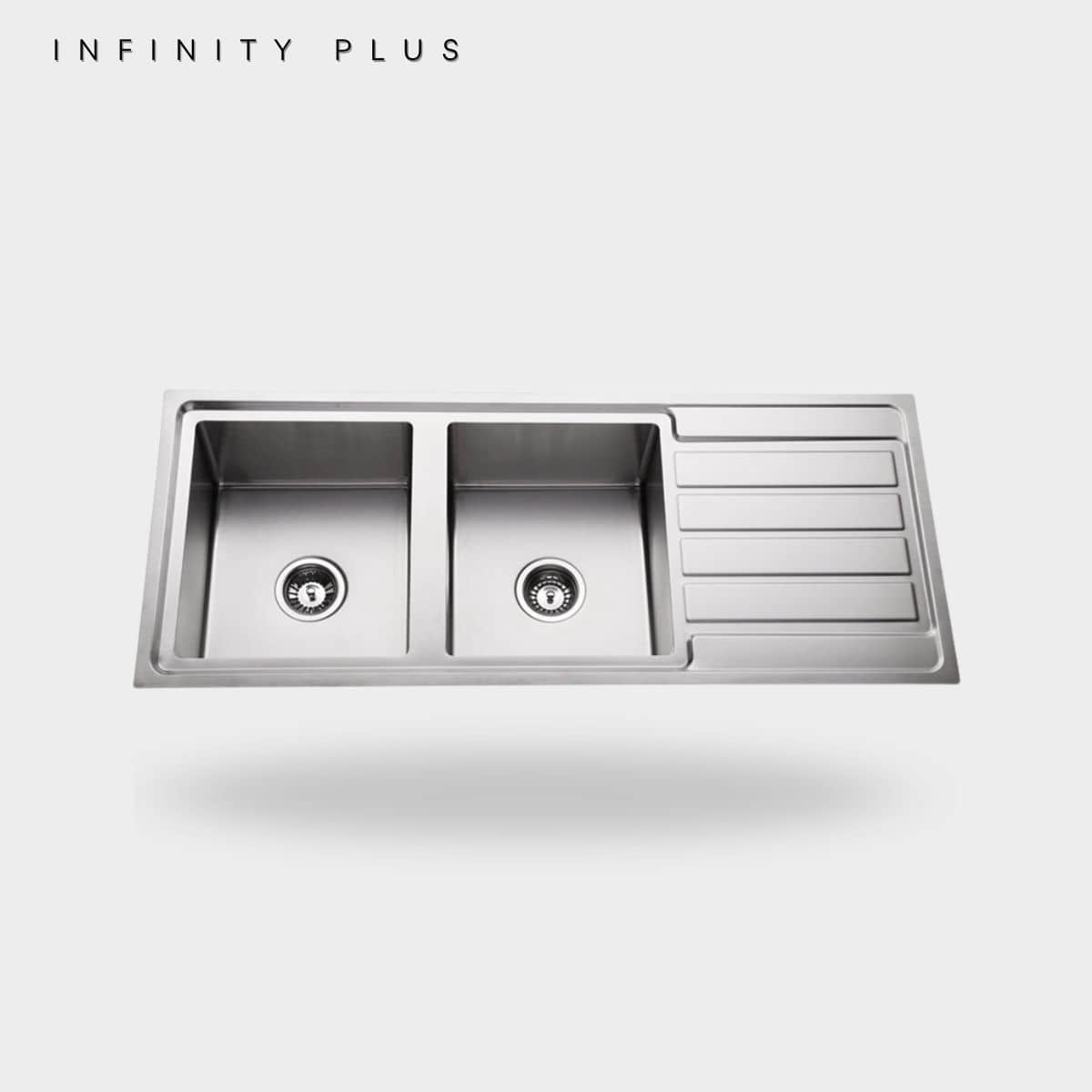 Top Mount HS-11848 | 2 Bowl with Drainer – Infinity Plus Sinks