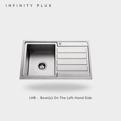 Top Mount HS-7848 | Single Bowl with Drainer