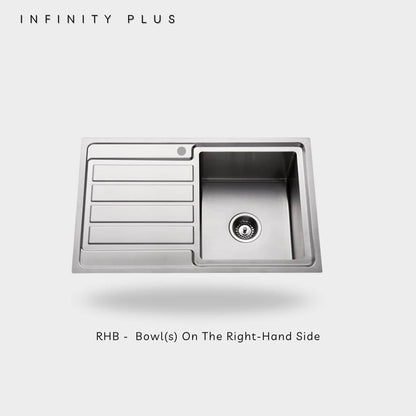 Top Mount HS-7848 | Single Bowl with Drainer