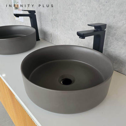Round Above Counter Basin 360*360mm ｜ Matte Grey