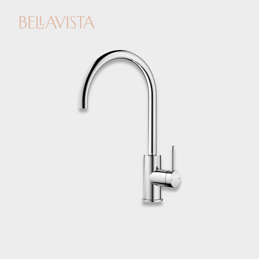 MICA Gooseneck Sink Mixer | CHROME