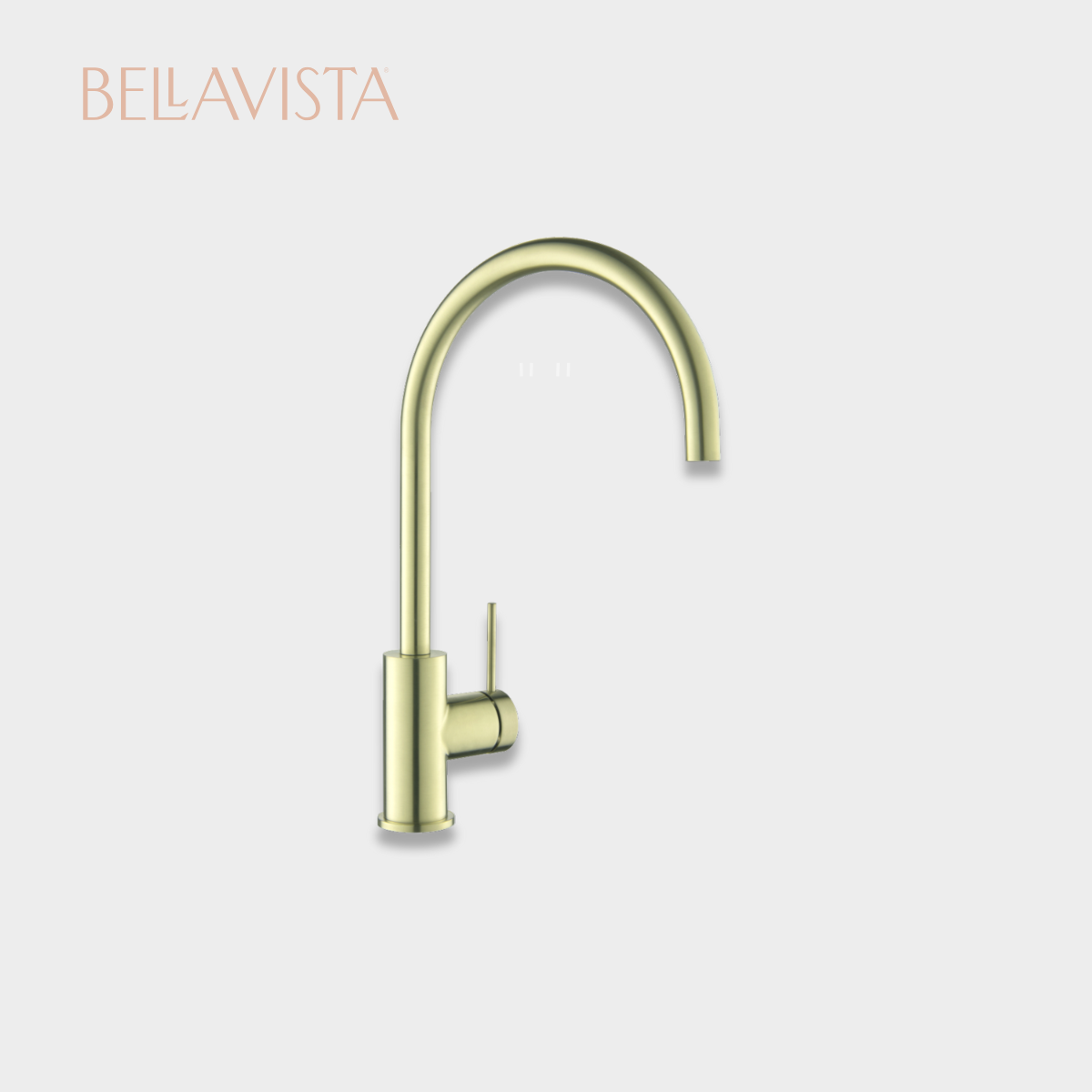 MICA Gooseneck Sink Mixer | FRENCH GOLD