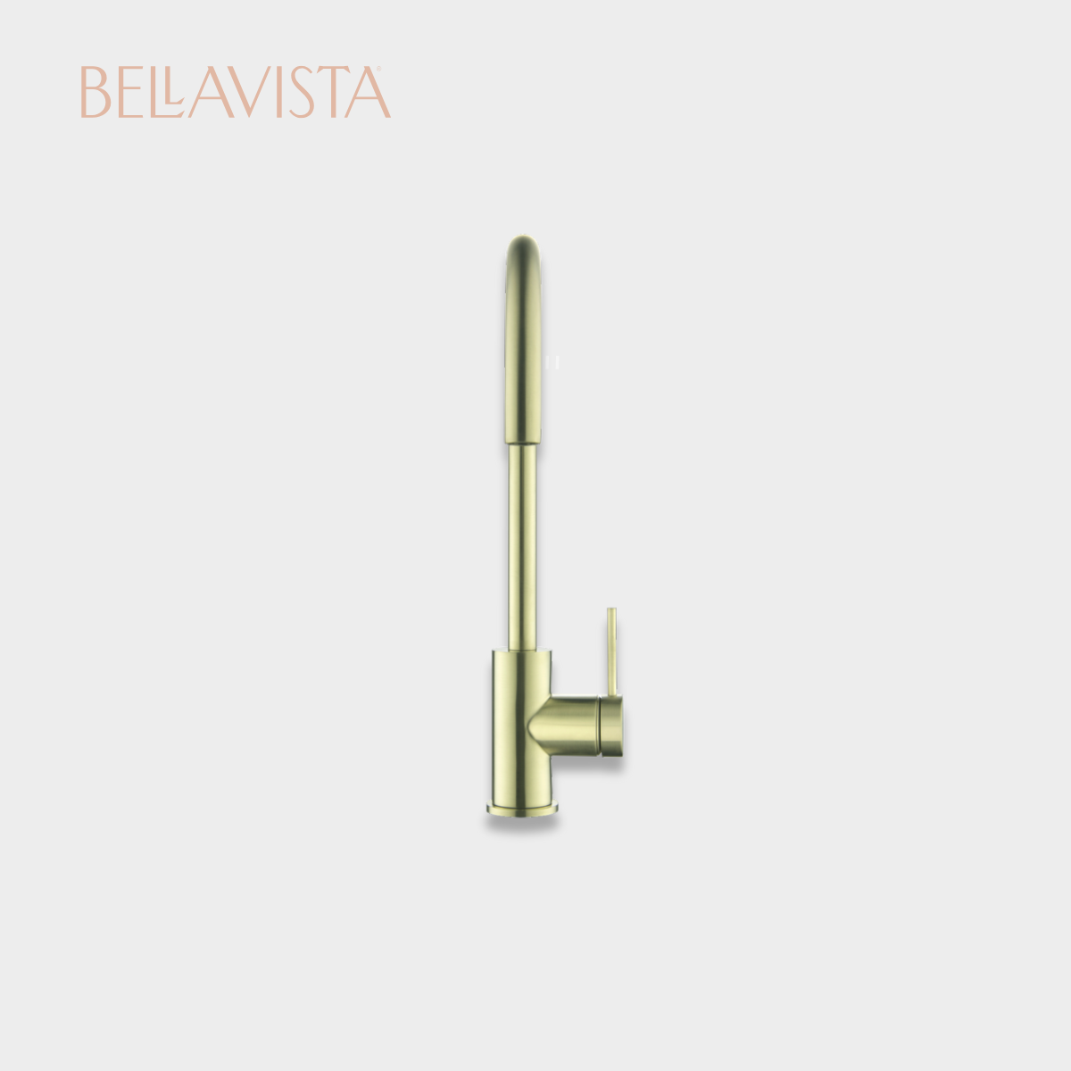 MICA Gooseneck Sink Mixer | FRENCH GOLD
