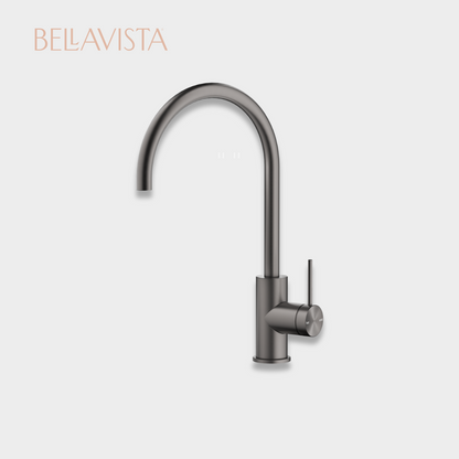 MICA Gooseneck Sink Mixer | GUNMETAL