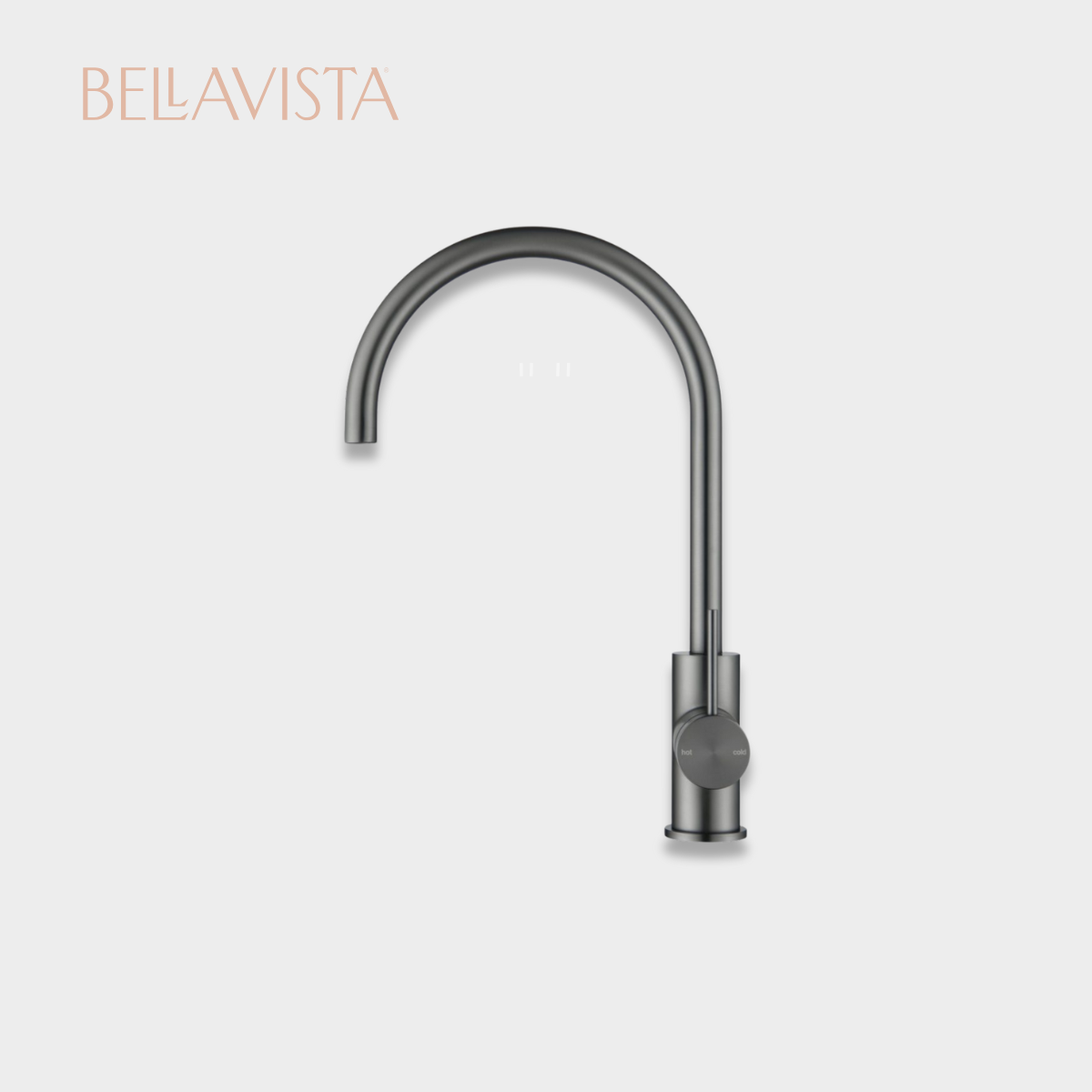 MICA Gooseneck Sink Mixer | GUNMETAL