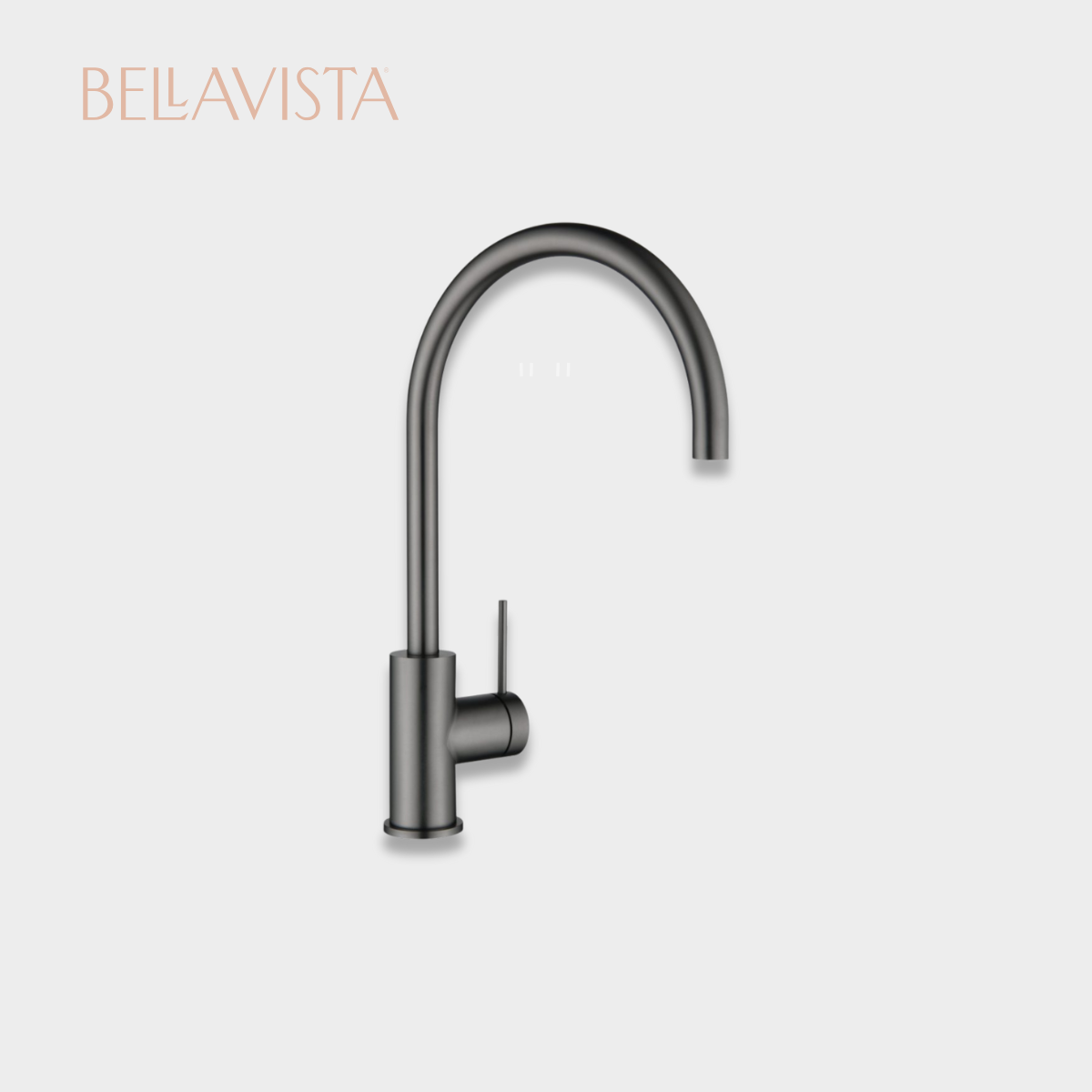 MICA Gooseneck Sink Mixer | GUNMETAL