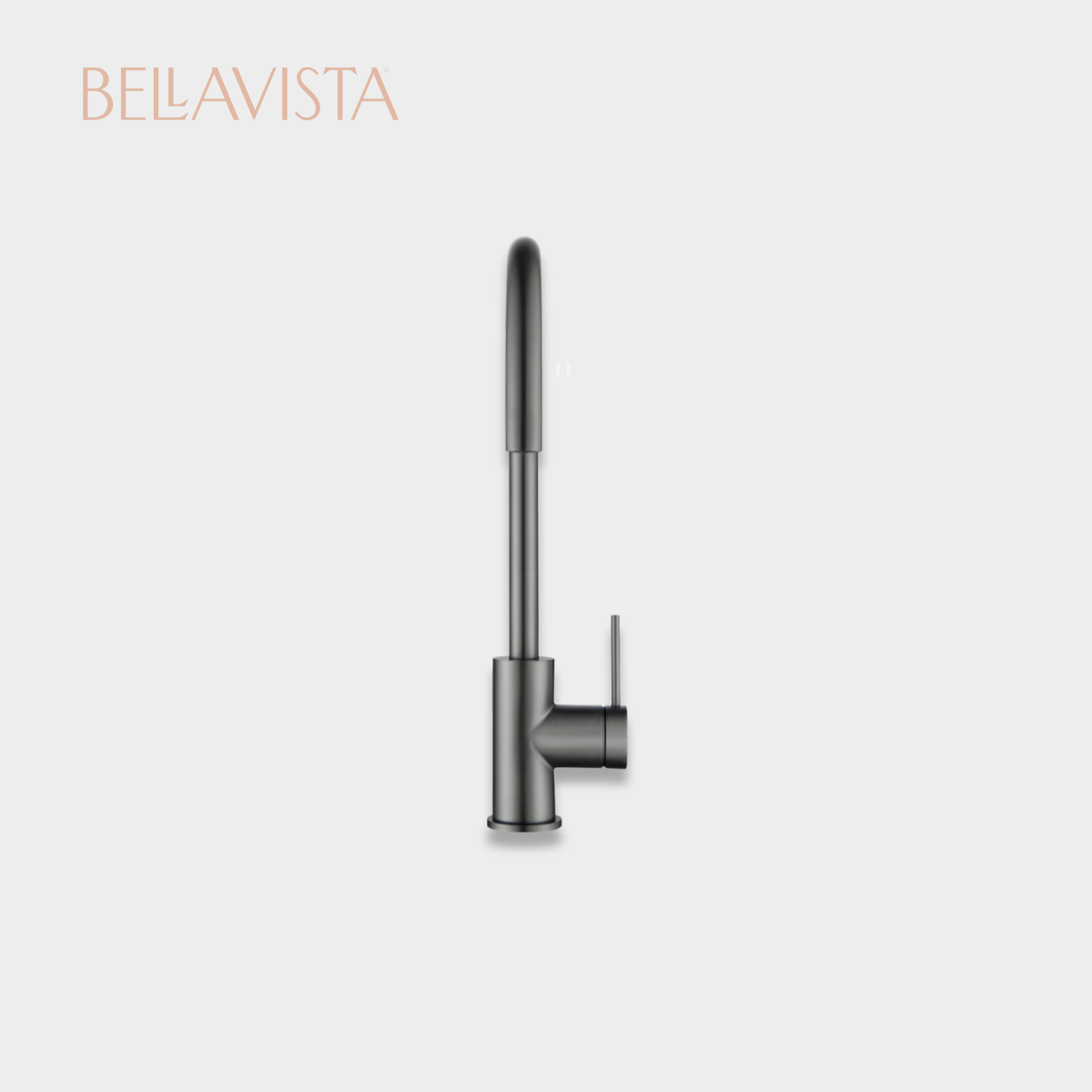 MICA Gooseneck Sink Mixer | GUNMETAL