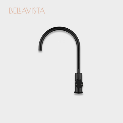MICA Gooseneck Sink Mixer | BLACK