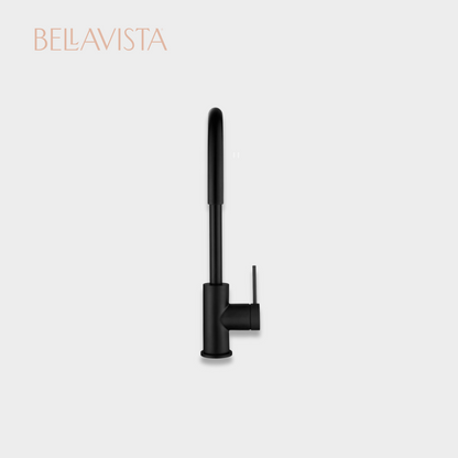 MICA Gooseneck Sink Mixer | BLACK